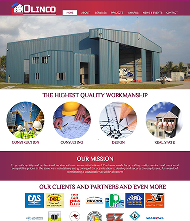 Olinco Engineering website