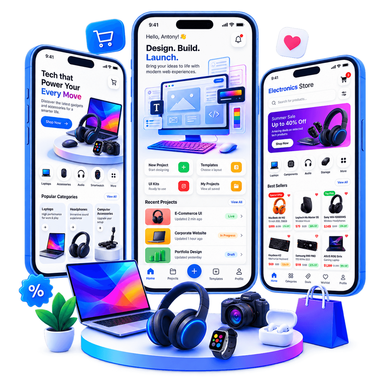 UI/UX design illustration